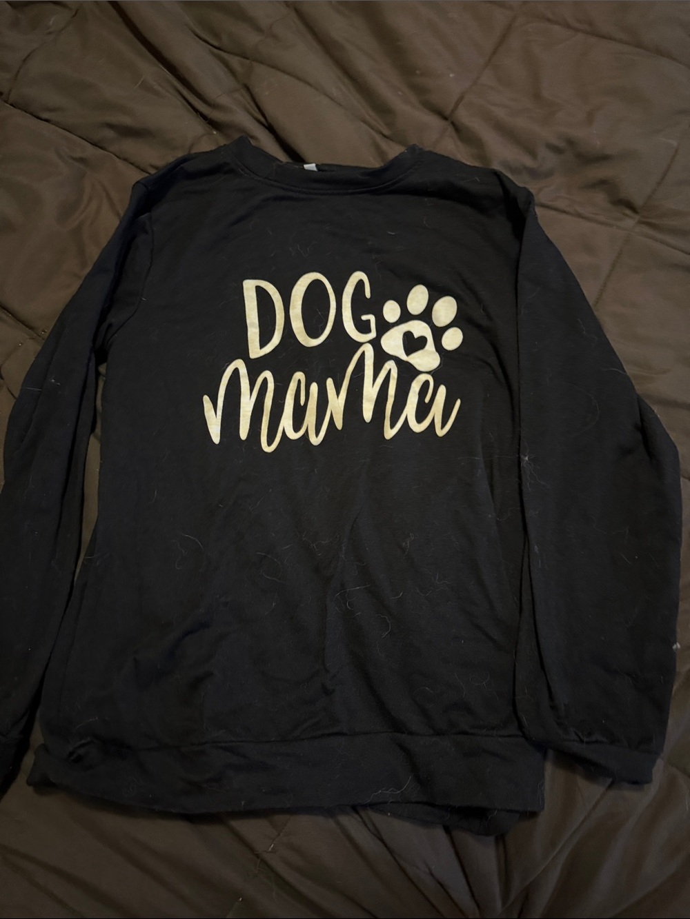 Amazon Black "Dog Mama" Crewneck Sweatshirt